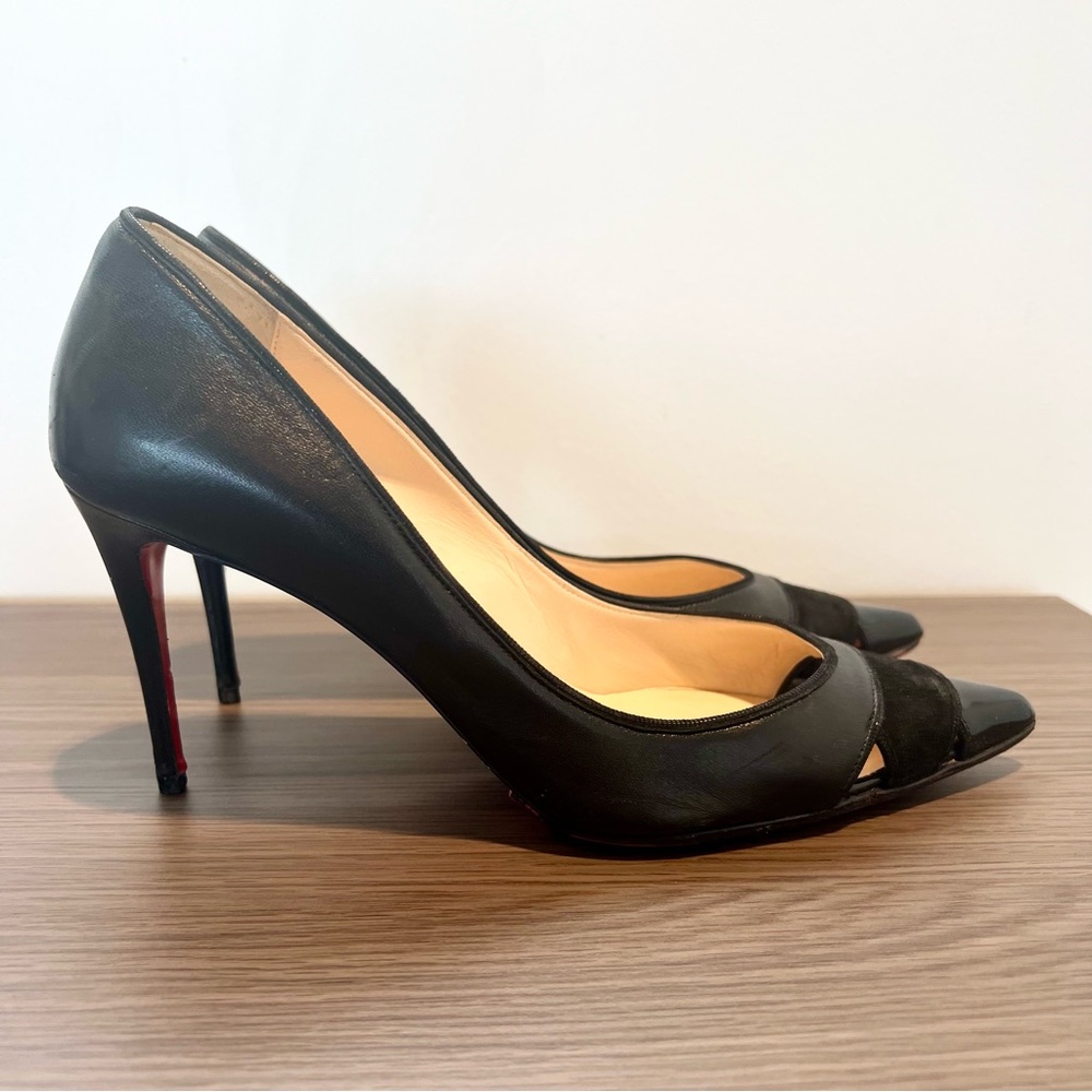 Christian Louboutin Biblio 85mm 39/8 black leather